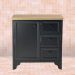 Gabinete Banheiro Com Tampo 1 Pt 3 Gv 79 cm BN05 Preto Dtall