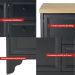 Gabinete Banheiro Com Tampo 1 Pt 3 Gv 79 cm BN05 Preto Dtall