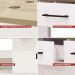 Gabinete Banheiro Com Tampo 2 Pt 2 Gv 85 cm BN04 Branco Dtall