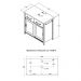 Gabinete Banheiro Com Tampo 2 Pt 2 Gv 85 cm BN04 Branco Dtall