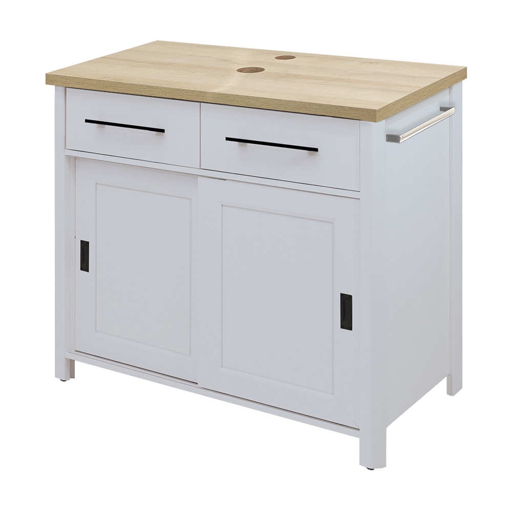 Gabinete Banheiro Com Tampo 2 Pt 2 Gv 85 cm BN04 Preto Dtall