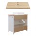 Gabinete Banheiro Com Tampo 2 Pt 2 Gv 85 cm BN04 Preto Dtall
