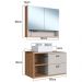 Gabinete Espelheira e Cuba Branca 80 cm CJ8240 Mell Arenas FAEM