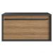 Gabinete Para Banheiro 01 Gaveta 80cm Mel Grafite PRODDY