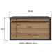 Gabinete Para Banheiro 01 Gaveta 80cm Mel Grafite PRODDY