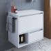 Gabinete Para Banheiro 01 Porta 01 Gaveta 60cm Branco PRODDY
