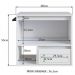 Gabinete Para Banheiro 01 Porta 01 Gaveta 60cm Branco PRODDY