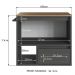 Gabinete Para Banheiro 01 Porta 01 Gaveta 60cm Mel Grafite PRODDY