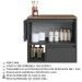 Gabinete Para Banheiro 01 Porta 01 Gaveta 60cm Mel Grafite PRODDY