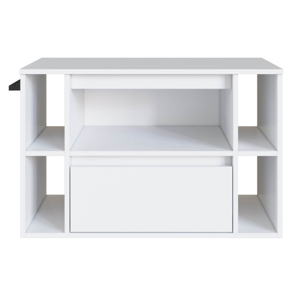Gabinete Para Banheiro 01 Porta 01 Gaveta 80cm Branco PRODDY