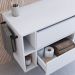 Gabinete Para Banheiro 01 Porta 01 Gaveta 80cm Branco PRODDY