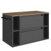 Gabinete Para Banheiro 01 Porta 01 Gaveta 80cm Mel Grafite PRODDY