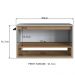 Gabinete Para Banheiro 01 Porta Basculante 80cm Mel Arenas PRODDY