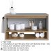 Gabinete Para Banheiro 01 Porta Basculante 80cm Mel Arenas PRODDY