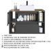 Gabinete Para Banheiro Com Cuba 01 Porta 80cm Mel Grafite PRODDY