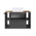 Gabinete Para Banheiro Com Cuba 01 Porta 80cm Mel Grafite PRODDY