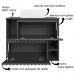 Gabinete Suspenso 2 Portas Com Cuba Branca 75 cm BL1000 Grafite FAEM