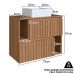 Gabinete Suspenso 2 Portas Com Cuba Branca 75 cm BL1000 Mell FAEM