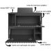 Gabinete Suspenso 2 Portas Com Cuba Preta 75 cm BL1000 Grafite FAEM