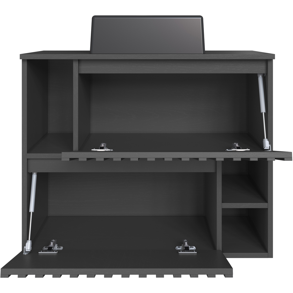 Gabinete Suspenso 2 Portas Com Cuba Preta 75 cm BL1000 Grafite FAEM