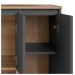 Gabinete Suspenso 3 Portas Com Tampo BL9220 Mell Grafite FAEM