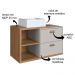 Gabinete Suspenso 80 cm Com Cuba Branca BL8240 Mell Arenas FAEM