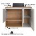 Gabinete Suspenso 80 cm Com Cuba Preta BL9220 Mell Arenas FAEM