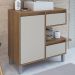 Gabinete Suspenso 80 cm Cuba Branca BL2001 Mell Arenas FAEM