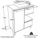 Gabinete Suspenso 80 cm Cuba Preta BL2001 Mell Arenas FAEM