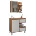 Gabinete Suspenso 80 cm e Espelheira CJ2001 Mell Arenas FAEM