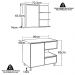 Gabinete Suspenso 80 cm e Espelheira CJ2001 Mell Grafite FAEM