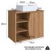Gabinete Suspenso Com Cuba Branca 70 cm BL9680 Mell FAEM