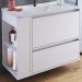 Gabinete Suspenso Com Lavatorio e Gavetao BL2002 Branco FAEM