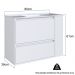 Gabinete Suspenso Com Lavatorio e Gavetao BL2002 Branco FAEM