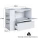 Gabinete Suspenso Com Lavatorio e Gavetao BL2002 Branco FAEM