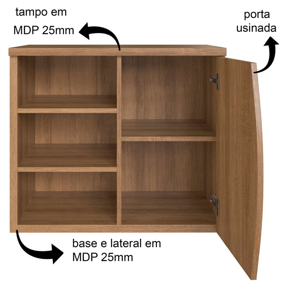 Gabinete Suspenso de Banheiro 70 cm BL9680 Mell FAEM