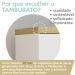 Gaveteiro Multiuso Tampo Tamburato 40cm Olmo Branco TOK ARTY