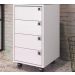 Gaveteiro Para Escritorio 4 Gavetas OB001 Branco PP Milani Store