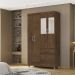 Guarda Roupa 102 cm 4 Portas PLUS 10090 Imbuia VLR