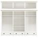 Guarda Roupa 12P 3G Espelho Madeira Maciça 261 cm 9134 Branco Freijo Milani Store