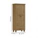 Guarda Roupa 2P 1G Madeira Maciça 81 cm 1140 Freijo Milani Store