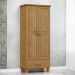 Guarda Roupa 2P 1G Madeira Maciça 81 cm 1140 Freijo Milani Store