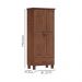 Guarda Roupa 2P 1G Madeira Maciça 81 cm 1140 Imbuia Milani Store