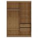Guarda Roupa 2P Deslizantes Madeira Maciça 150 cm 1450 Freijo Milani Store