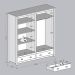 Guarda Roupa 4 PT Comoda 8 GV Madeira Maciça Branco Freijo Milani Store