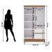 Guarda Roupa 4 Portas Espelho 102 cm 10090 Branco Camarim VLR