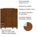 Guarda Roupa 4 Portas Espelho Com Aplique 152 cm 1272 Castanho Milani Store