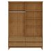 Guarda Roupa 4P 4G Espelho MDF 160 cm 2813 Freijo Milani Store