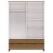 Guarda Roupa 4P 4G Espelho MDF 160 cm 2813 Off White Freijo Milani Store