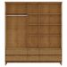 Guarda Roupa 5P 6G Espelho MDF 200 cm 2814 Freijo Milani Store